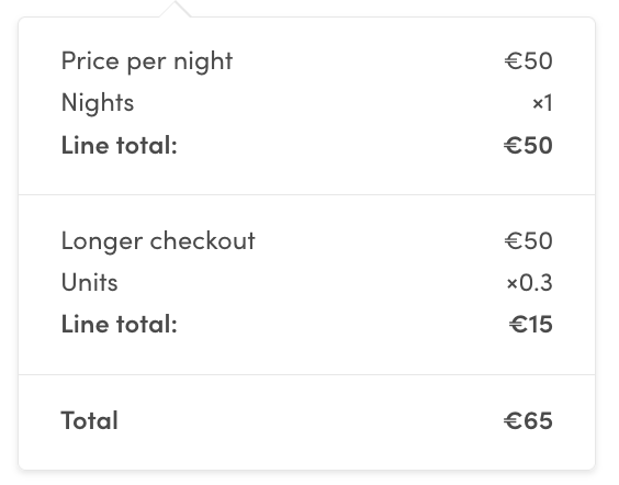 Line items for longer checkout in Console